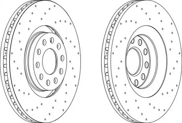 DDF1422C1 Ferodo Тормозной диск