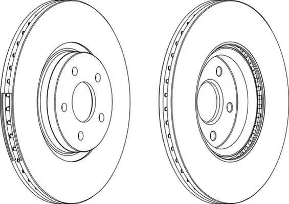 DDF1649C1 Ferodo Тормозной диск