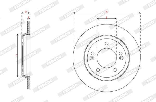 ddf3037c Ferodo Гальмівний диск