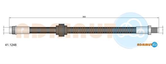 411248 Adriauto Гальмівний шланг