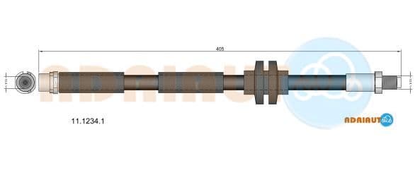 1112341 Adriauto Тормозной шланг для Fiat Croma