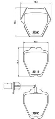 P 85 067 Brembo Гальмівні колодки