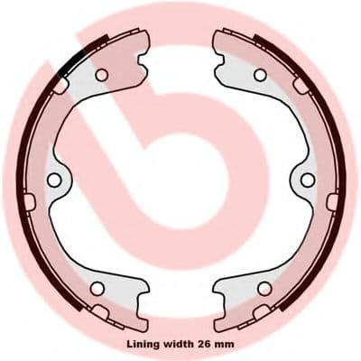 S 56 546 Brembo Колодки ручника