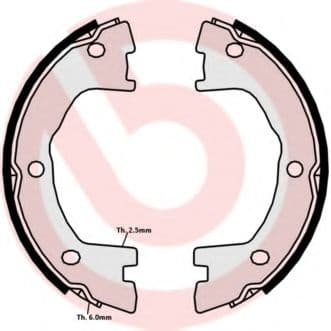 S A6 508 Brembo Колодки ручника