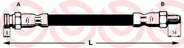 T 23 137 Brembo Тормозной шланг