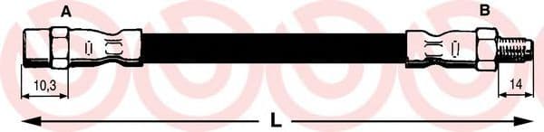 T 85 037 Brembo Гальмівний шланг