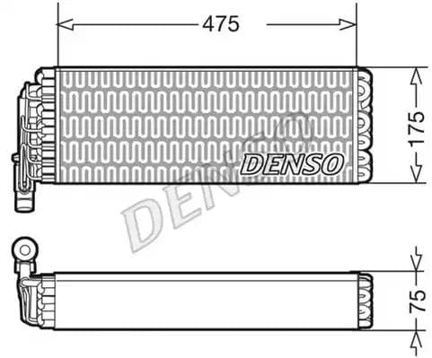 DEV12003 Denso Испаритель кондиционера