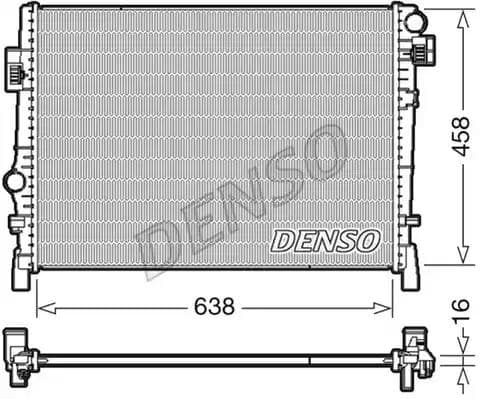 DRM09054 Denso Радіатор охолодження двигуна