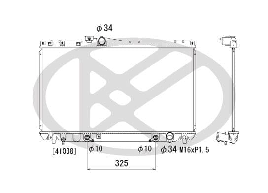 pl010354 Koyorad Радіатор охолодження двигуна для Toyota Chaser