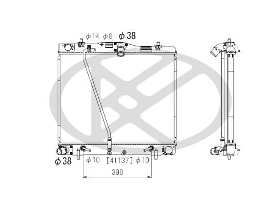 pl012378 Koyorad Радіатор охолодження двигуна для Toyota Hiace