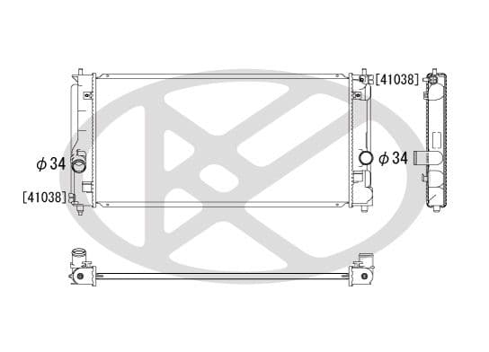pl010929 Koyorad Радіатор охолодження двигуна для Toyota MR 2