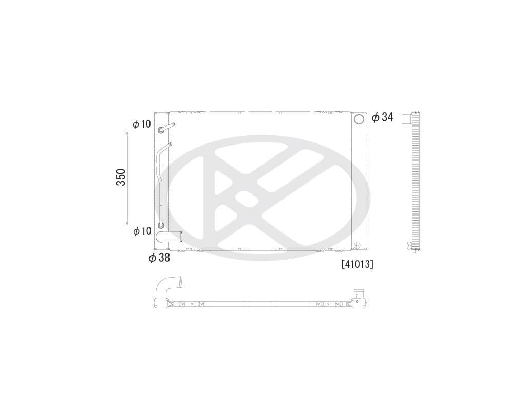 aa010001 Koyorad Радіатор охолодження двигуна для Toyota Sienna