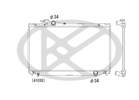 pl010411 Koyorad Радіатор охолодження двигуна для Toyota Supra