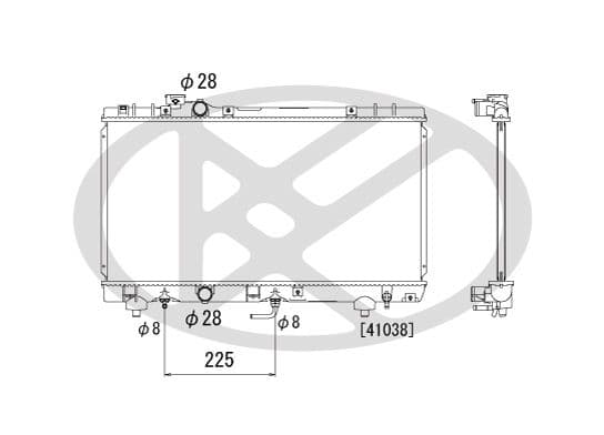 pl010435 Koyorad Радіатор охолодження двигуна для Toyota Paseo