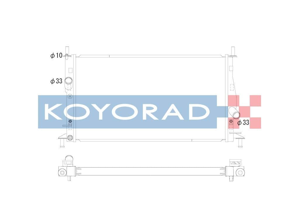 kv061816r Koyorad Радіатор охолодження двигуна