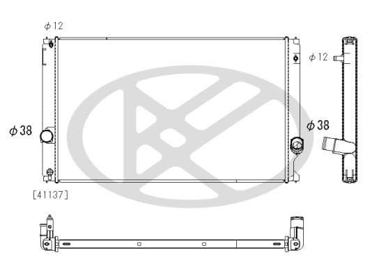 pl013183 Koyorad Радиатор охлаждения двигателя для Lexus NX