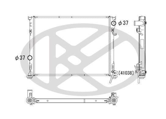 pl331812 Koyorad Радіатор охолодження двигуна