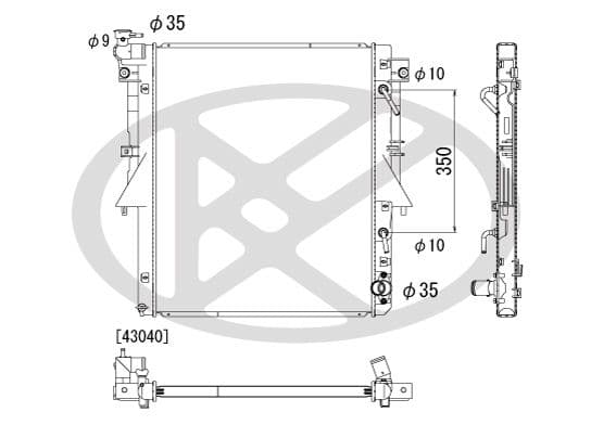 pl033719u06 Koyorad Радіатор охолодження двигуна