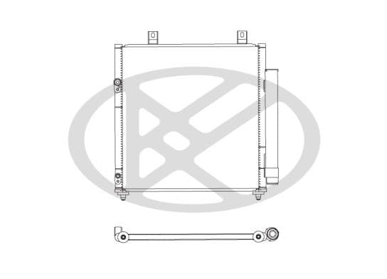 cd030753m Koyorad Радіатор кондиціонера для Mitsubishi Mirage