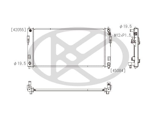 pl022652r Koyorad Радіатор охолодження двигуна для Nissan Leaf