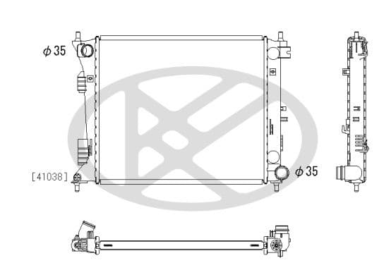 pl813522 Koyorad Радіатор охолодження двигуна для Hyundai Veloster