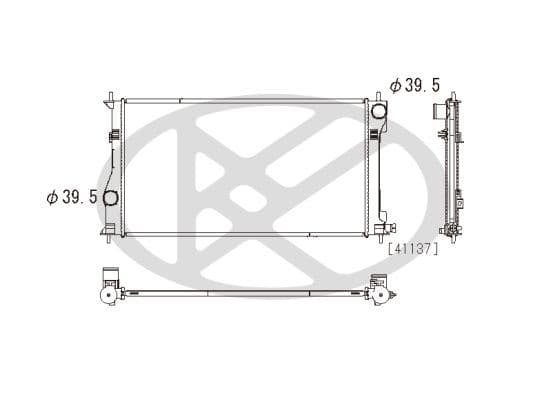 pl012663 Koyorad Радіатор охолодження двигуна