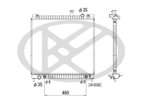 pl021687 Koyorad Радіатор охолодження двигуна