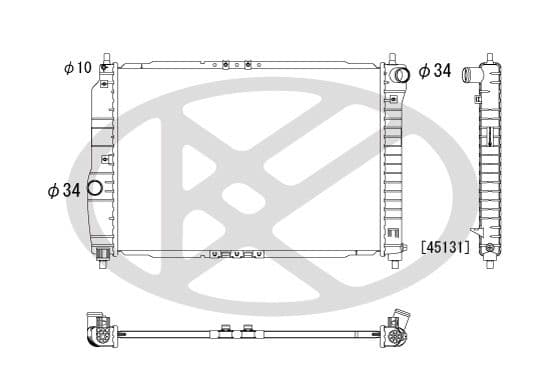 pl312157 Koyorad Радіатор охолодження двигуна