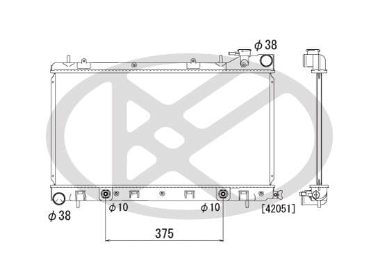 pl091604 Koyorad Радиатор охлаждения двигателя для Subaru Forester