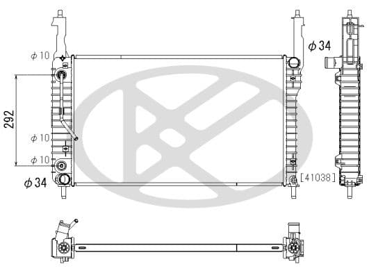 pl313203 Koyorad Радіатор охолодження двигуна