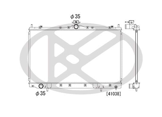 pl031648 Koyorad Радиатор охлаждения двигателя для Mitsubishi Grandis