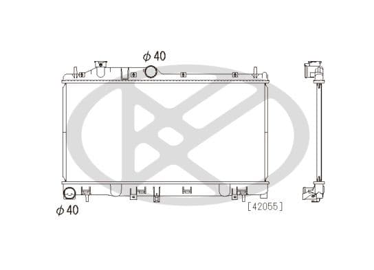 pl091662 Koyorad Радіатор охолодження двигуна