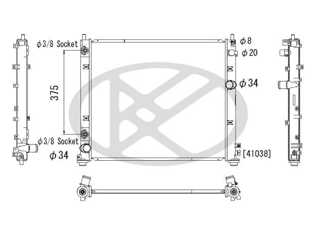 pl312301r Koyorad Радіатор охолодження двигуна для Cadillac CTS