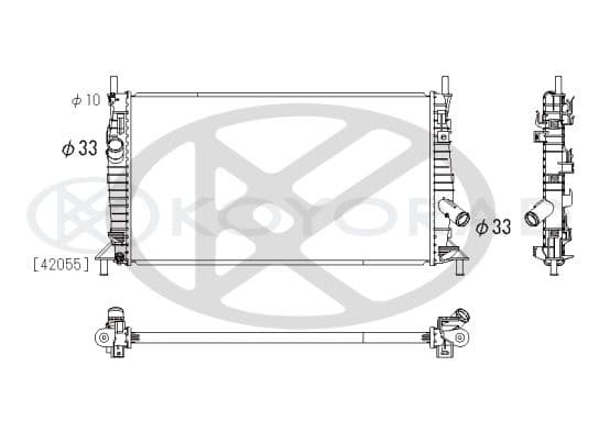 pl062304 Koyorad Радиатор охлаждения двигателя