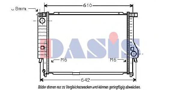 050130N Aks Dasis Радіатор охолодження двигуна