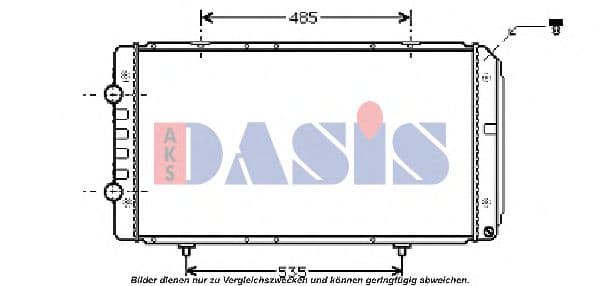 060054N Aks Dasis Радіатор охолодження двигуна