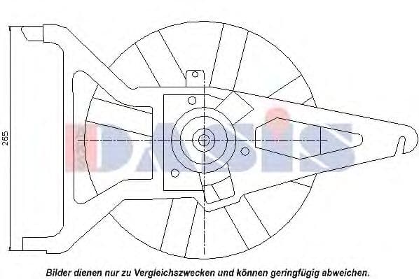 068025N Aks Dasis Вентилятор системи охолодження двигуна