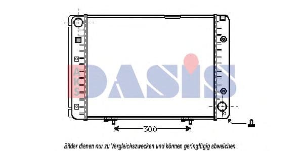 120055N Aks Dasis Радіатор охолодження двигуна для Mercedes 190