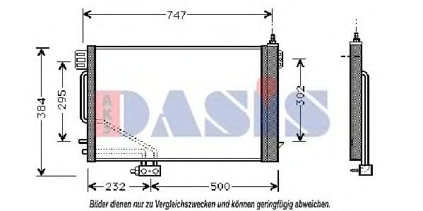 122012N Aks Dasis Радиатор кондиционера