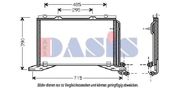 122180N Aks Dasis Радіатор кондиціонера для Mercedes E-Class
