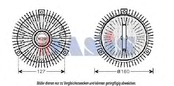 128260N Aks Dasis Вискомуфта вентилятора