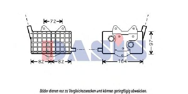 136530N Aks Dasis Оливний радіатор двигуна