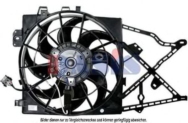 158032N Aks Dasis Вентилятор системы охлаждения двигателя для Opel Vectra