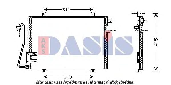 182170N Aks Dasis Радіатор кондиціонера