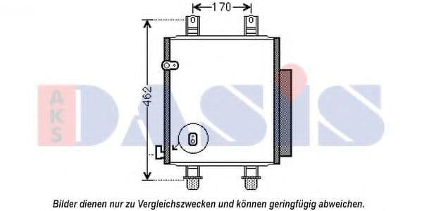 362008N Aks Dasis Радиатор кондиционера для Daihatsu Cuore