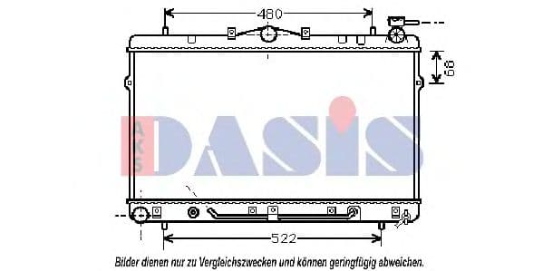 560230N Aks Dasis Радиатор охлаждения двигателя