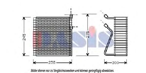 820420N Aks Dasis Випарник кондиціонера