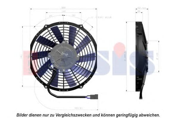 870163N Aks Dasis Вентилятор радиатора кондиционера