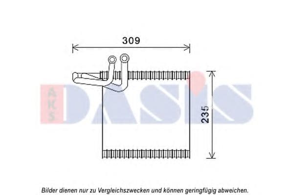 820371N Aks Dasis Випарник кондиціонера для Ford Fiesta