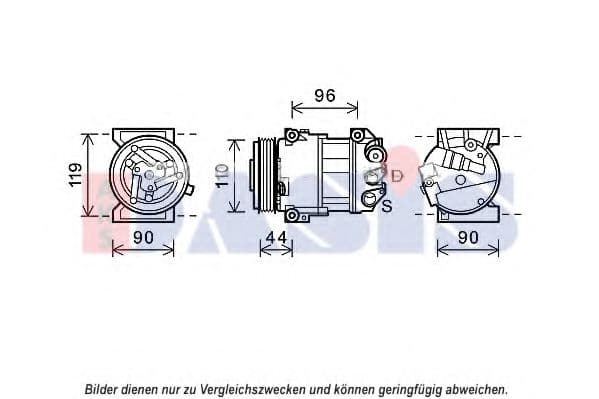 852684N Aks Dasis Компрессор кондиционера